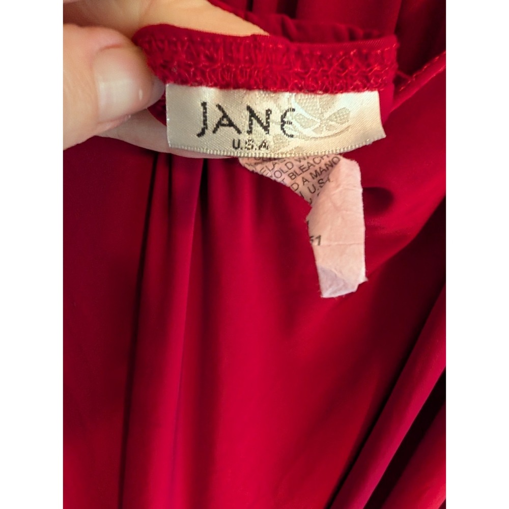 Vintage Red Infinity Dress Convertible Transformer Maxi Multi Way Bridesmaid - Picture 14 of 16